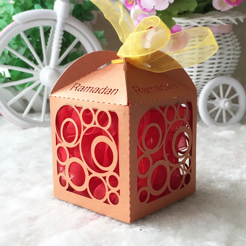 100pcs Delicate Laser Cut Craft Customizable Ramadan Favor Box Happy Eid Party Decorations Candy Gift Box Free Ribbon
100pcs Delicate Laser Cut Craft Customizable Ramadan Favor Box Happy Eid Party Decorations Candy Gift Box Free Ribbon
