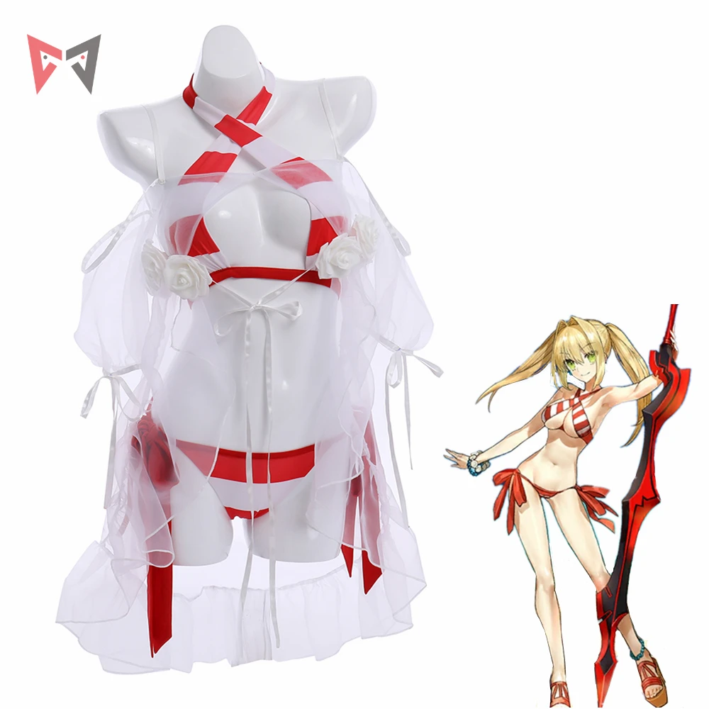 MMGG FGO Nero для косплея Нерон Клавдий купальник Fate Grand ролевого костюма в стиле аниме
