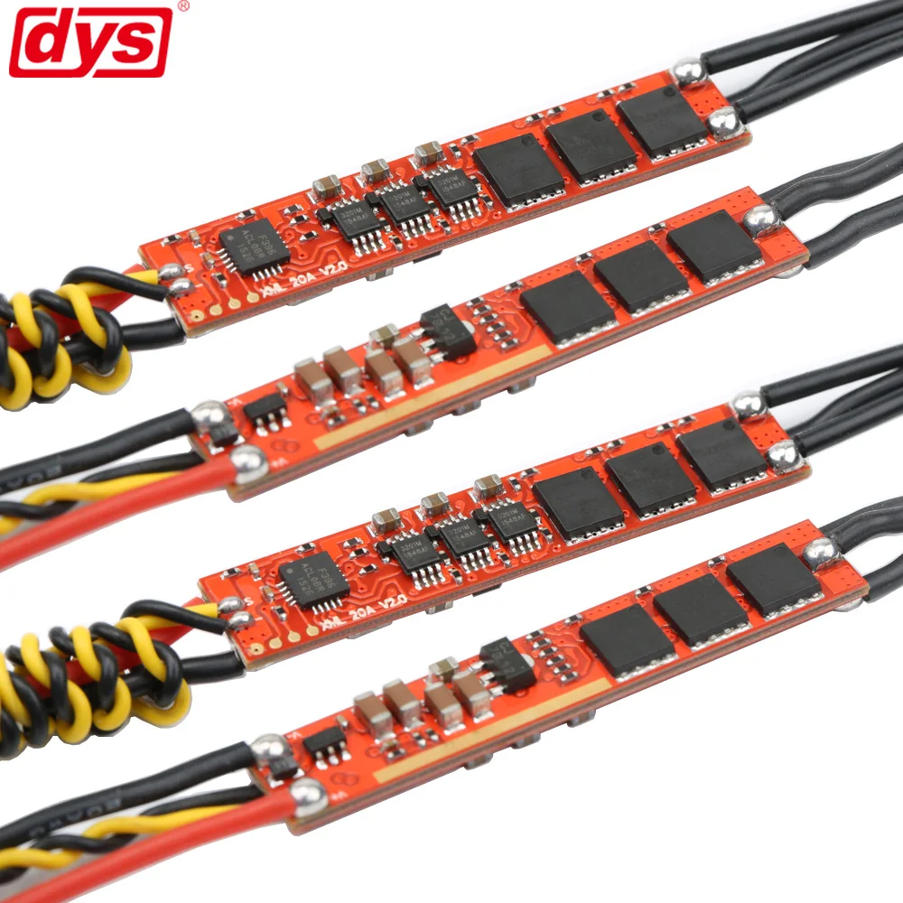 DYS ESC XM Seris XML20A BLHeli mini 20A ESC для многовинтовых радиоуправляемых квадрокоптеров, мультикоптеров, самолетов
DYS ESC XM Seris XML20A BLHeli mini 20A ESC для многовинтовых радиоуправляемых квадрокоптеров, мультикоптеров, самолетов