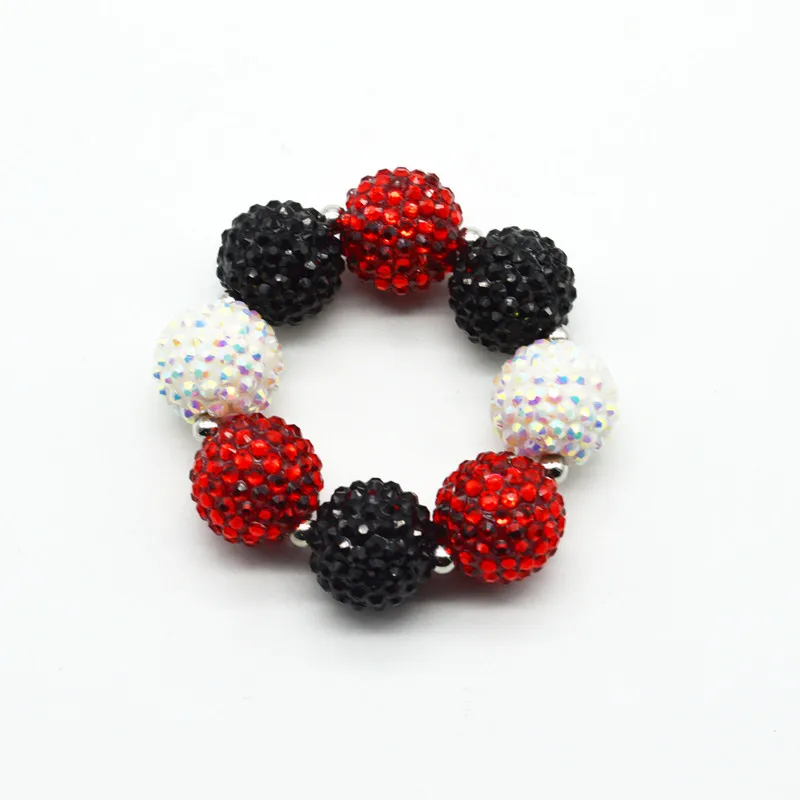 wholesale 5PNew Fashion Girl Black White Red Drill ball Bead Beaded Bracelet Style Bubblegum Child Kids Chunky Bracelet Jewelry
wholesale 5PNew Fashion Girl Black White Red Drill ball Bead Beaded Bracelet Style Bubblegum Child Kids Chunky Bracelet Jewelry