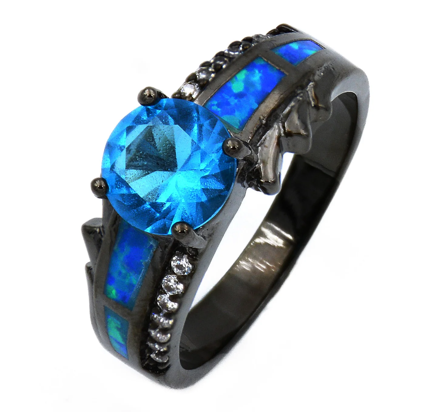 JZ0160 Luxury 10 kt Black Gold Filled AAA Blue Crystal & Opal Rings For Women Wholesale Fashion Cock Rings for Party
JZ0160 Luxury 10 kt Black Gold Filled AAA Blue Crystal & Opal Rings For Women Wholesale Fashion Cock Rings for Party