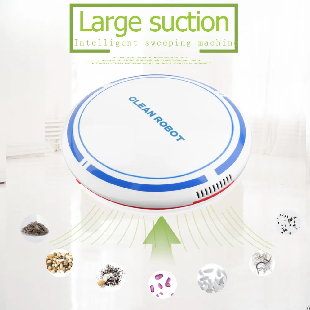 Kebidumei Mini Smart Automatic Sweep Robot Quiet Vacuum Cleaner Dust Sweeping Machine with USB Rechargeable | Электроника