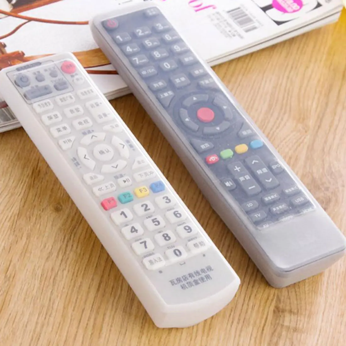 Silicone Transparent TV Remote Control Case Air Conditioning Dust Protect Storage Bags Remote Control Cover
Silicone Transparent TV Remote Control Case Air Conditioning Dust Protect Storage Bags Remote Control Cover