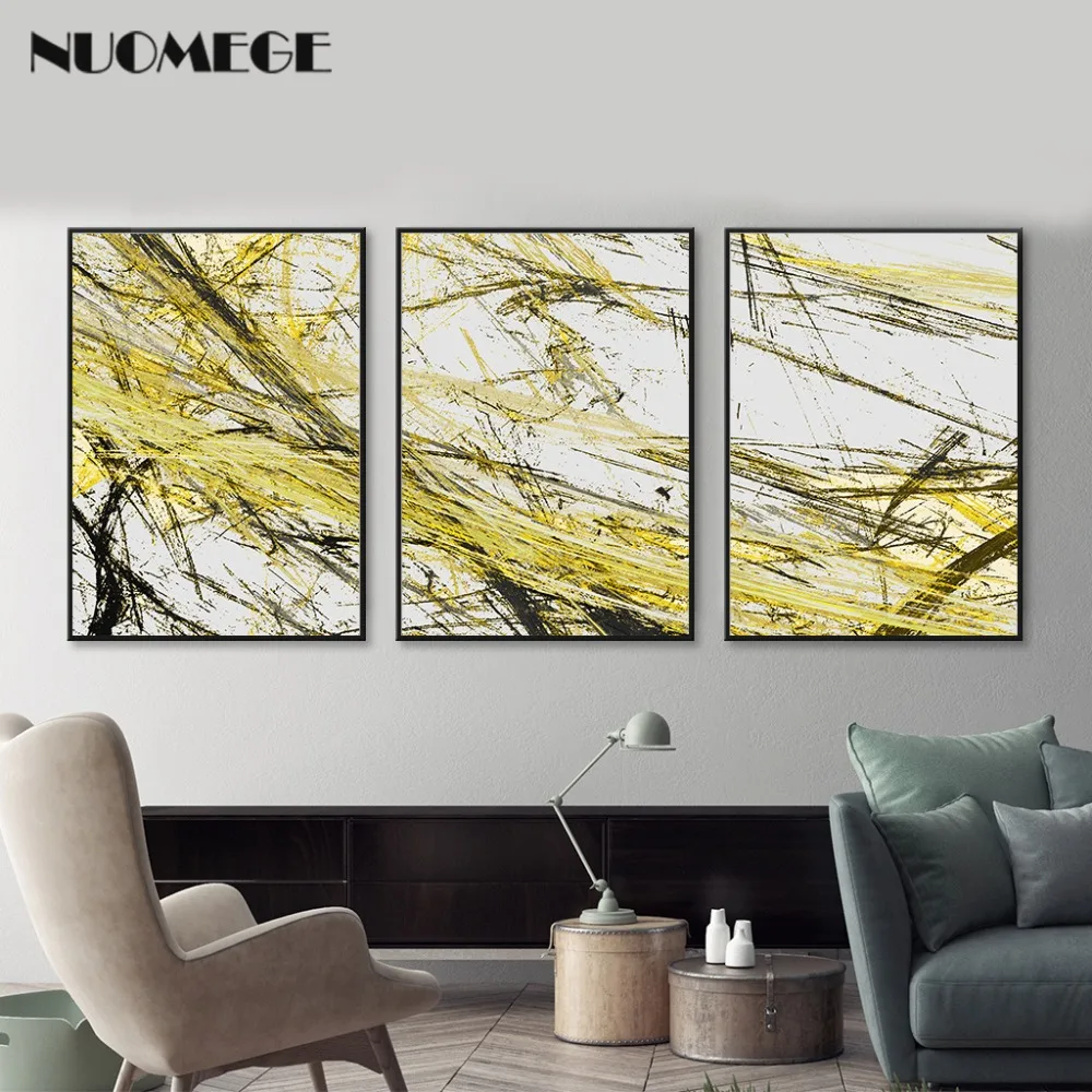 NUOMEGE Simple Natural Texture Art Canvas Poster Print Abstract Line Painting Gold Black Wall Picture Modern Home Decoration
NUOMEGE Simple Natural Texture Art Canvas Poster Print Abstract Line Painting Gold Black Wall Picture Modern Home Decoration