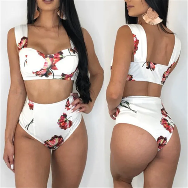 Womens Sexy Floral Push-up Padded Bandage Biqunis Bikini Set Ladies High Waist Swimsuit Triangle Swimwear Bathing Suit Beachwear
Womens Sexy Floral Push-up Padded Bandage Biqunis Bikini Set Ladies High Waist Swimsuit Triangle Swimwear Bathing Suit Beachwear