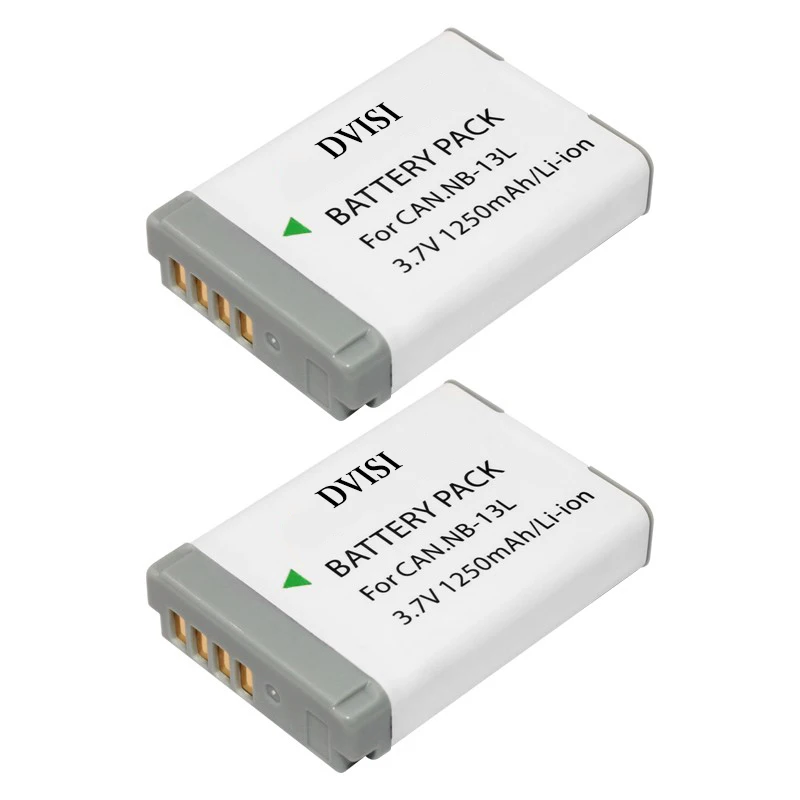 2PC NB-13L Rechargeable Battery NB 13L Camera Batteries for Canon PowerShot G5 X G5X G7 X Mark II G7X G9 X G9X SX720 HS
2PC NB-13L Rechargeable Battery NB 13L Camera Batteries for Canon PowerShot G5 X G5X G7 X Mark II G7X G9 X G9X SX720 HS