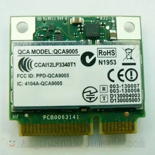 WiGig DW1601 QCA9005 802.11AD Mini PCl-E 7Gbps WiFi Card + Bluetooth for Dell Wireless 6430u E5440 E6430 E7240 E7440 E5540
WiGig DW1601 QCA9005 802.11AD Mini PCl-E 7Gbps WiFi Card + Bluetooth for Dell Wireless 6430u E5440 E6430 E7240 E7440 E5540