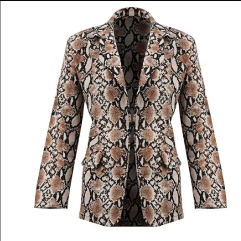 2019 Fashion Women Ladies Snakeskin Long Sleeve Slim Suit Cardigan Coat Autumn Office Jacket
2019 Fashion Women Ladies Snakeskin Long Sleeve Slim Suit Cardigan Coat Autumn Office Jacket
