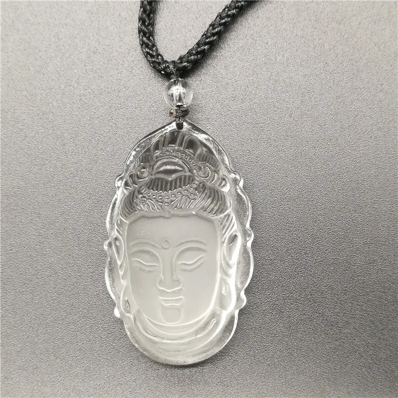 Pure natural white crystal carved Guanyin PENDANT MENS WHITE CRYSTAL PENDANT head Buddha Amulet
Pure natural white crystal carved Guanyin PENDANT MENS WHITE CRYSTAL PENDANT head Buddha Amulet