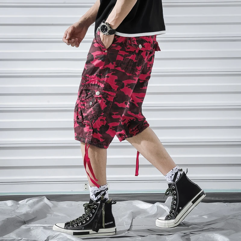 Летние мужские шорты карго 2020 камуфляжные короткие брюки бермуды в стиле