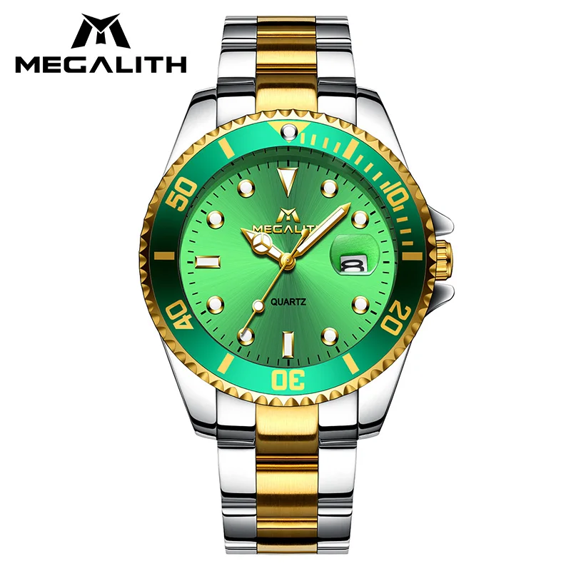 Stainless Steel Quartz Watch Men MEGALITH Waterproof Analogue Date Calendar Wrist Watch For Men Top Brand Luxury Men Watch Clock
Stainless Steel Quartz Watch Men MEGALITH Waterproof Analogue Date Calendar Wrist Watch For Men Top Brand Luxury Men Watch Clock