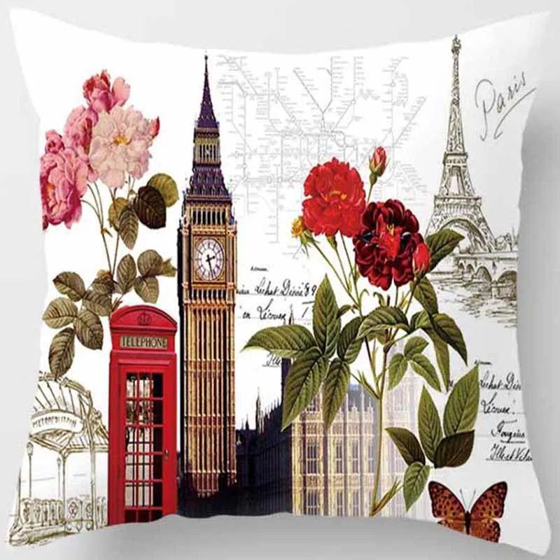 Hot sale cartoon art vintage style butterfly clockPillow case square flowers pillow cover size 45*45cm
Hot sale cartoon art vintage style butterfly clockPillow case square flowers pillow cover size 45*45cm