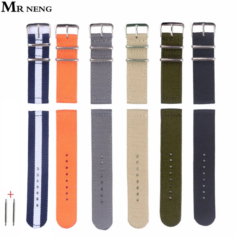 MR NENG Good Quality Waterproof Outdoor Thickness Nylon Fabric Watch Strap 24mm 22mm 20mm 18mm Black Orange Nato Watch Band Belt
MR NENG Good Quality Waterproof Outdoor Thickness Nylon Fabric Watch Strap 24mm 22mm 20mm 18mm Black Orange Nato Watch Band Belt