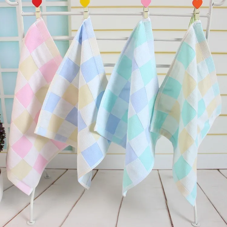 Double Gauze Grid Small Square Towel Baby Cotton Cartoon Color Saliva Towel Kindergarten Hand Towel Does Not Fade Children Gift
Double Gauze Grid Small Square Towel Baby Cotton Cartoon Color Saliva Towel Kindergarten Hand Towel Does Not Fade Children Gift