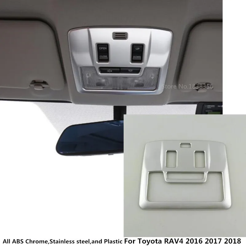 For Toyota RAV4 2016 2017 2018 ABS chrome car styling front inner read reading switch light lamp frame trim 1pcs
For Toyota RAV4 2016 2017 2018 ABS chrome car styling front inner read reading switch light lamp frame trim 1pcs