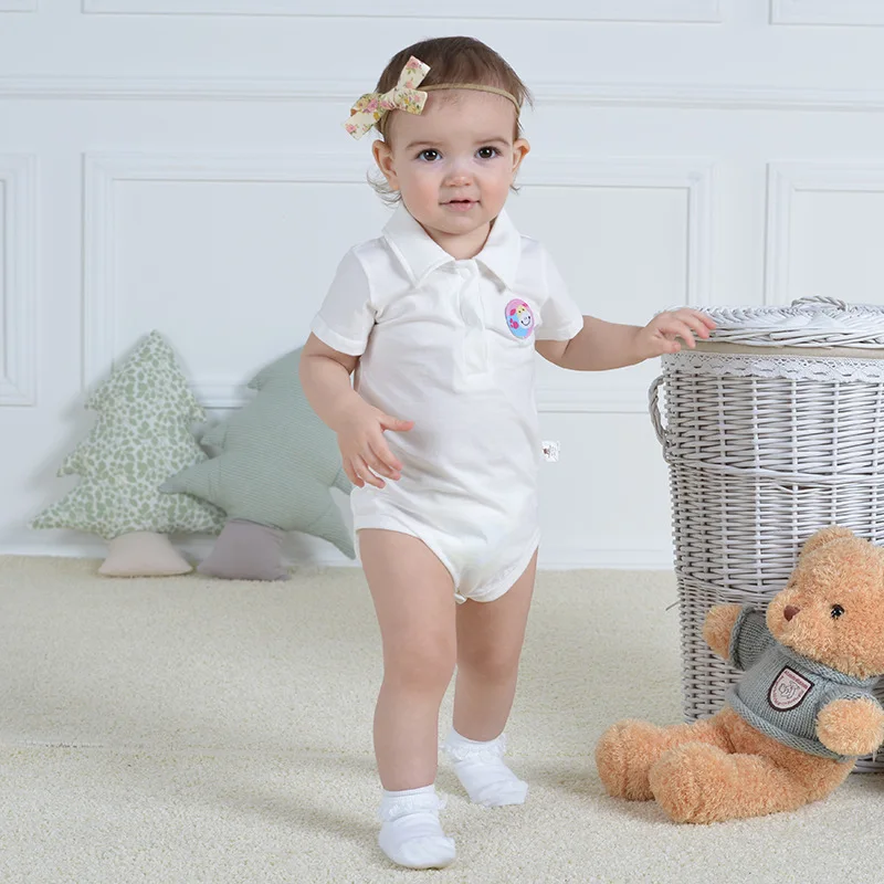 Summer New Baby Clothes Cotton Lapel Romper Baby Boys And Grils Clothes Baby Triangle Solid Color Jumpsuit Kid Clothes Ropa Bebe
Summer New Baby Clothes Cotton Lapel Romper Baby Boys And Grils Clothes Baby Triangle Solid Color Jumpsuit Kid Clothes Ropa Bebe