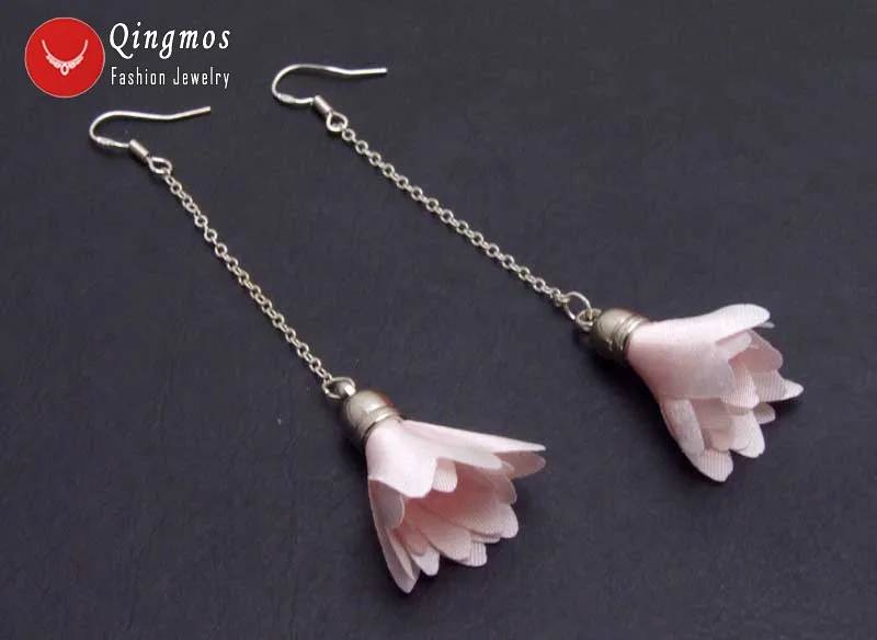 Qingmos Silk Flower Tassel Earrings for Women with 20*30mm Light Pink Silk Flower Dangle 3.5'' Earring-ear597 Free Shipping
Qingmos Silk Flower Tassel Earrings for Women with 20*30mm Light Pink Silk Flower Dangle 3.5'' Earring-ear597 Free Shipping