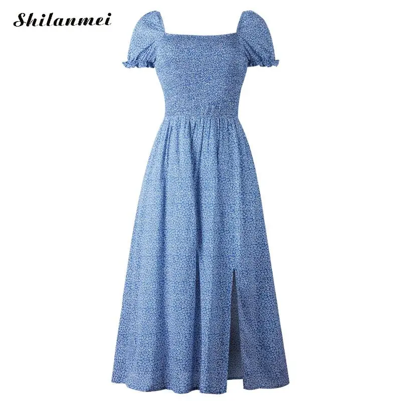 Sexy Dress High Waist Polka Dot Dress Summer Short Sleeve Elegant Boho Dress Ruffles Vestidos Women Midi Dress
Sexy Dress High Waist Polka Dot Dress Summer Short Sleeve Elegant Boho Dress Ruffles Vestidos Women Midi Dress