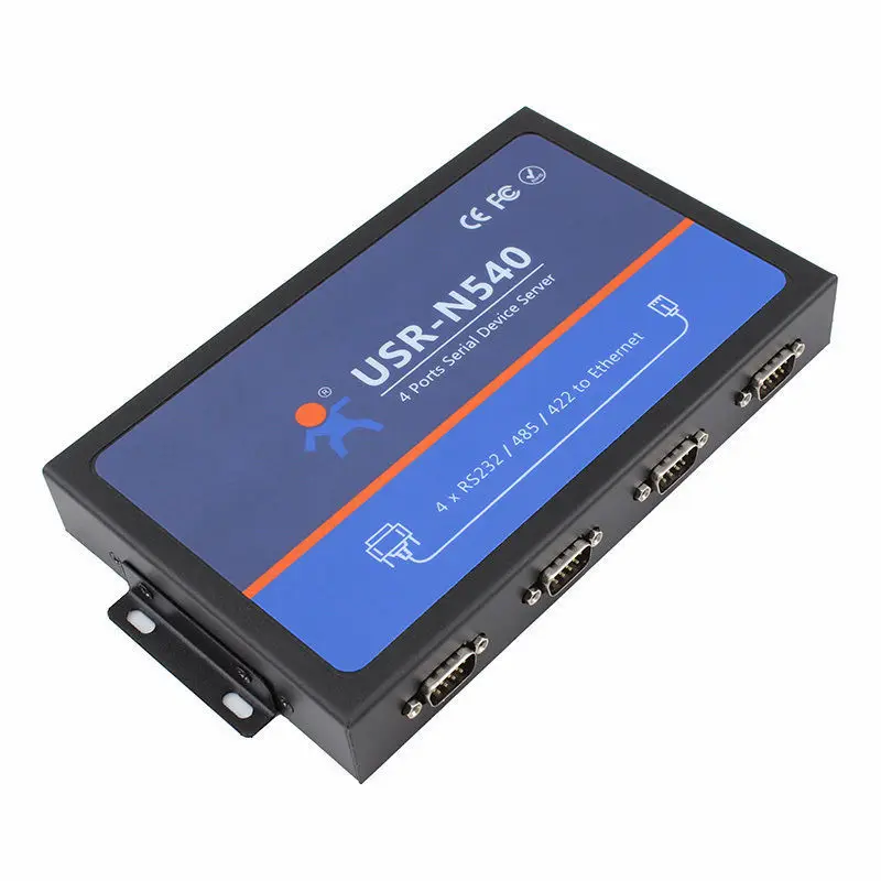 USR-N540 4 Ports Serial to IP Converters RS232 RS485 RS422 Modbus Serial to Ethernet Network RJ45 TCP IP UDP Industrial Module
USR-N540 4 Ports Serial to IP Converters RS232 RS485 RS422 Modbus Serial to Ethernet Network RJ45 TCP IP UDP Industrial Module