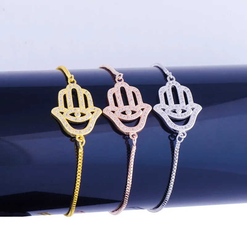 Hot Selling Jewelry Cute Zircon Hamsa Bead Bracelet For Women Men Wholesale Copper Micro Pave Chain Friendship Bracelet Diy Gift
Hot Selling Jewelry Cute Zircon Hamsa Bead Bracelet For Women Men Wholesale Copper Micro Pave Chain Friendship Bracelet Diy Gift