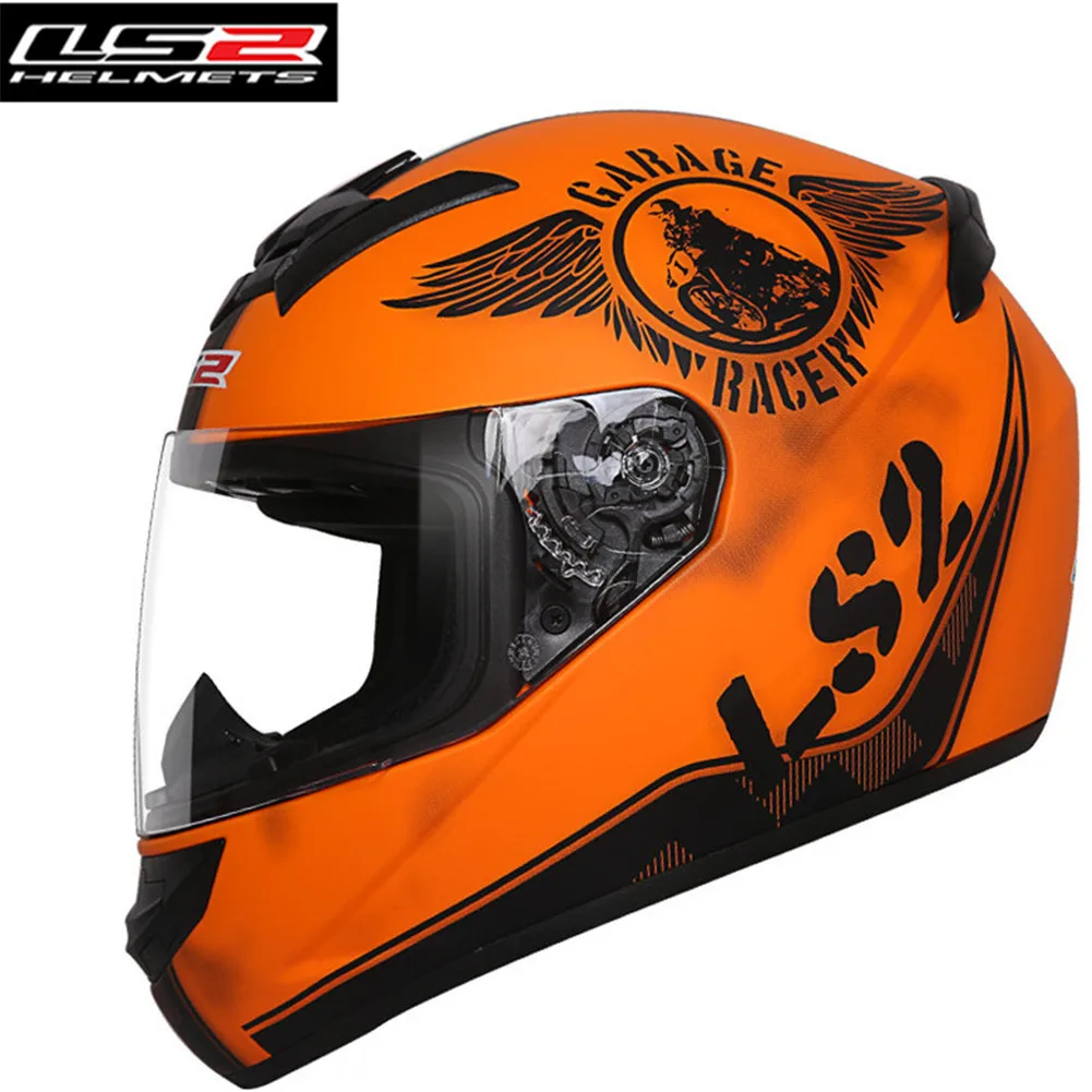 LS2 шлемы мотоциклетные мужские полный уход за кожей лица гонки Cascos Мото шлем каск