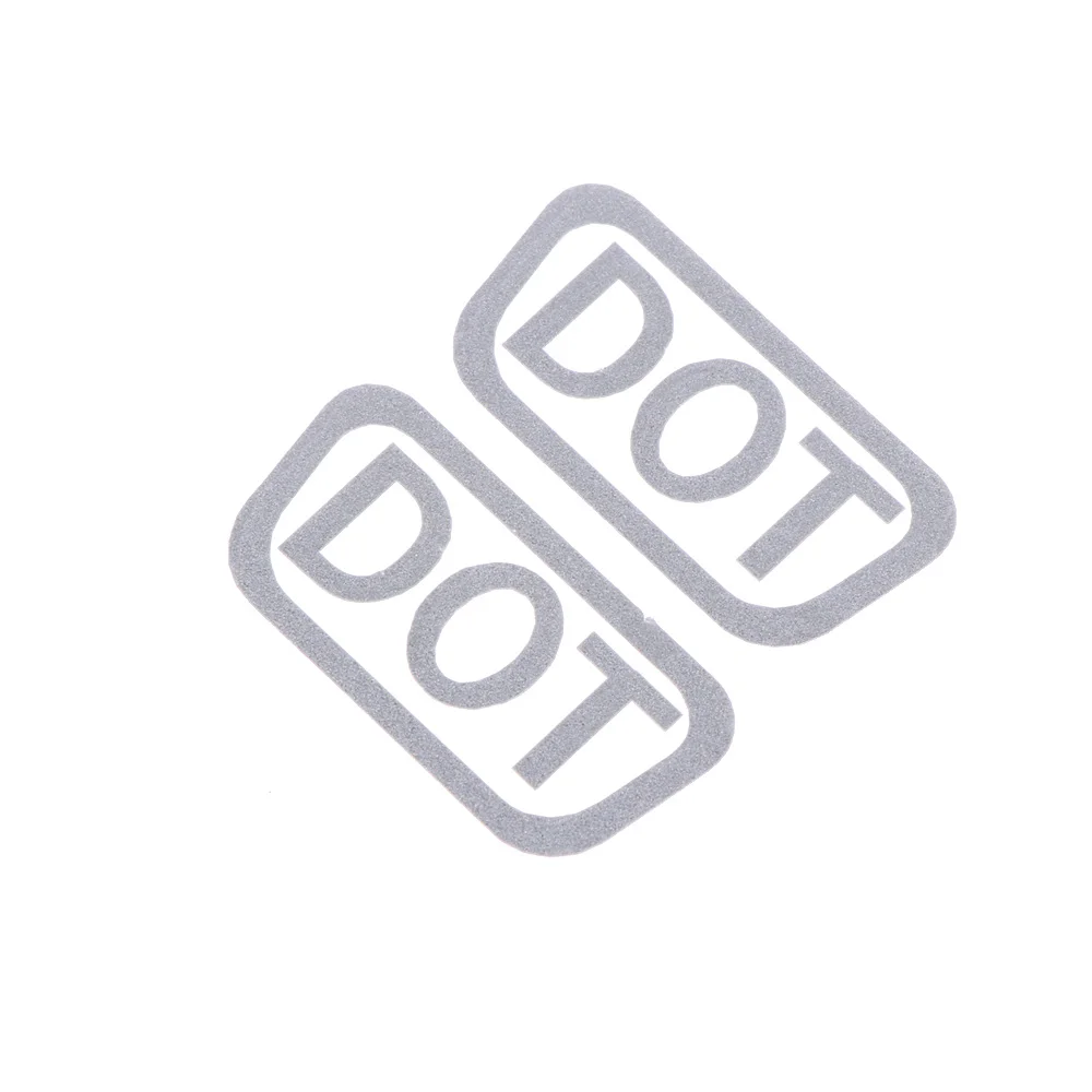 SEKINNEW 2 шлем DOT наклейки мотоцикл запчасть виниловые D.O.T. Регулирование велосипеда