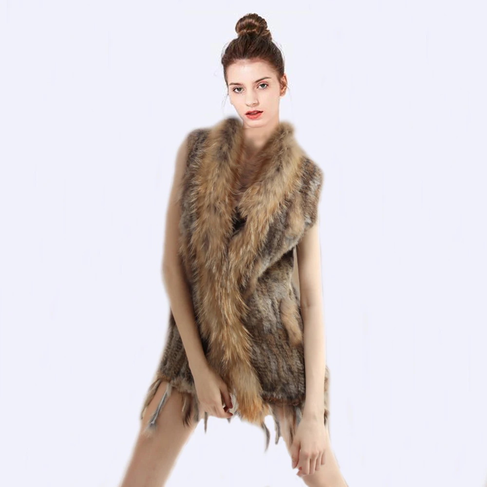 Женский жилет из натурального кроличьего меха с кисточками|rabbit vest|rabbit fur vestfur vest