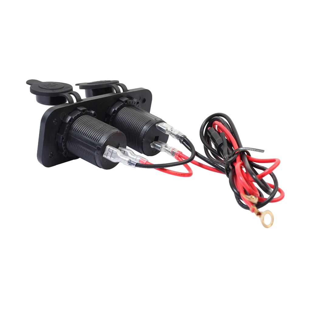 ABS Car Auto Motorcycle 12V Cigarette Lighter Waterproof Panel 2 Female Socket Power Outlet Plug
ABS Car Auto Motorcycle 12V Cigarette Lighter Waterproof Panel 2 Female Socket Power Outlet Plug