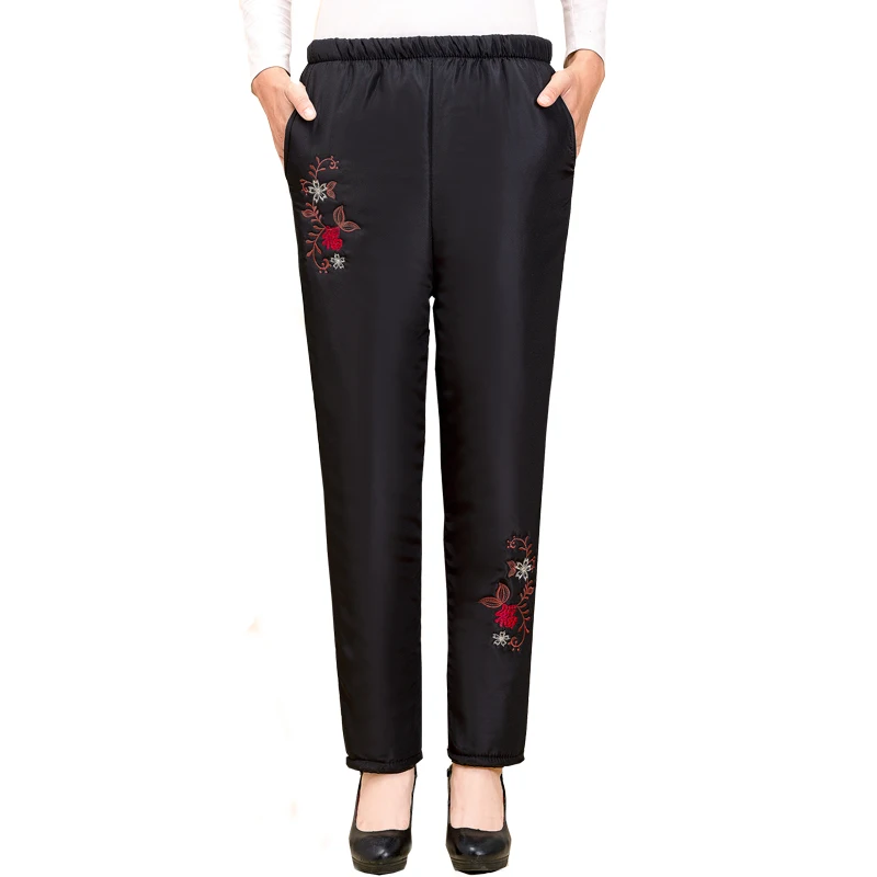 Plus Size 3XL 4XL Women high waist wadded pants warm autumn winter Mother New Embroider Flower trousers straight legged trousers
Plus Size 3XL 4XL Women high waist wadded pants warm autumn winter Mother New Embroider Flower trousers straight legged trousers