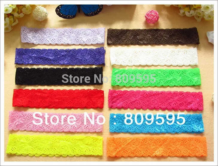 Wholesale 300pcs/lot 12colors 1.5inch Lace Headbands Hair Band Elastic Headband Hair Accessories
Wholesale 300pcs/lot 12colors 1.5inch Lace Headbands Hair Band Elastic Headband Hair Accessories
