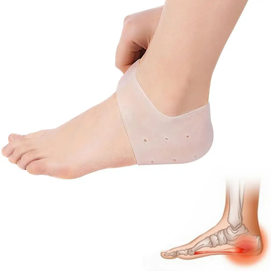 2 шт. силиконовые Увлажняющие гелевые носки для защиты пятки сухие