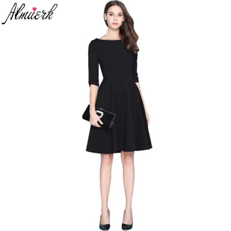 Autumn winter high quality dress woman 2018 The New Slim In the long section black dress Take inside Hepburn fashion dress Z051
Autumn winter high quality dress woman 2018 The New Slim In the long section black dress Take inside Hepburn fashion dress Z051