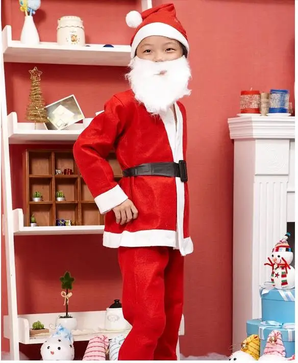 Xmas Clothes Children Christmas suits High-Grade Pleuche Boys&Girls Santa Clause suit boys age 6~9 (Jacket, pants,hat,bag,belts)
Xmas Clothes Children Christmas suits High-Grade Pleuche Boys&Girls Santa Clause suit boys age 6~9 (Jacket, pants,hat,bag,belts)
