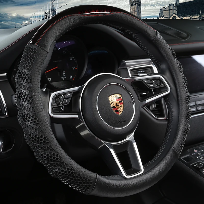 KKYSYELVA Breathable Auto Car Steering wheel Cover 38cm/15'' wheel covers inner accessories
KKYSYELVA Breathable Auto Car Steering wheel Cover 38cm/15'' wheel covers inner accessories