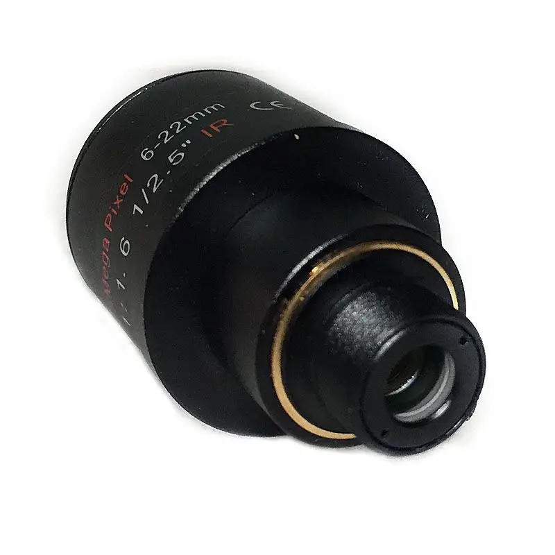 CCTV lens 1/2.5 inch 6-22mm 5MP M12 mount varifocal Lens F1.6 For 4MP/5MP CMOS/CCD Sensor Security IP/AHD Camera
CCTV lens 1/2.5 inch 6-22mm 5MP M12 mount varifocal Lens F1.6 For 4MP/5MP CMOS/CCD Sensor Security IP/AHD Camera