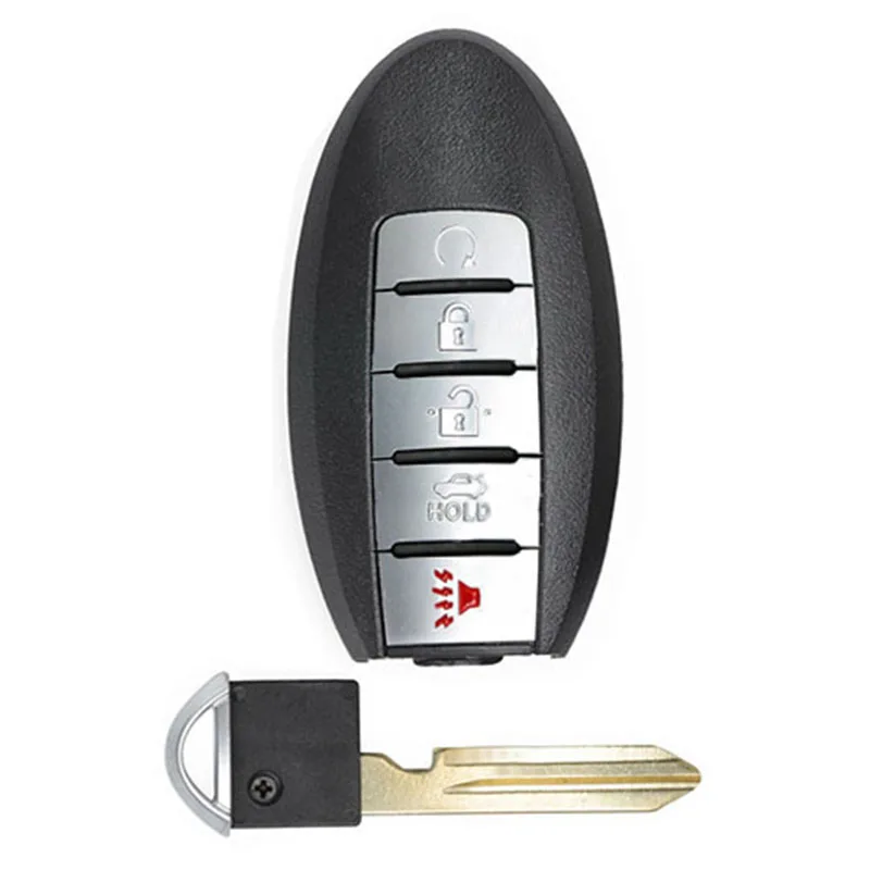 KEYECU 433 92 МГц ID47 чип S180144008 Замена умный дистанционный ключ-брелок от машины 5 Кнопка