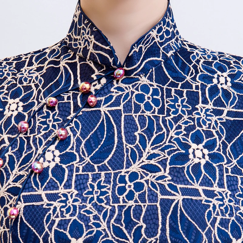 2019 Summer Long Cheongsam Novelty Chinese style Dress Womens Lace Qipao Slim Party Dresses Lady Button Vestido Size S-4XL
2019 Summer Long Cheongsam Novelty Chinese style Dress Womens Lace Qipao Slim Party Dresses Lady Button Vestido Size S-4XL