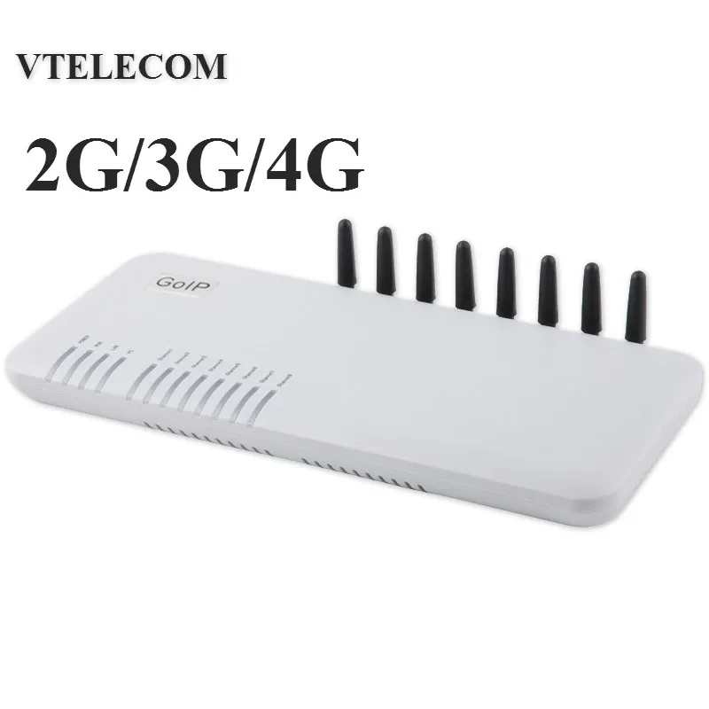 Новое поступление шлюз VOIP 2G/3G/4G версия EC20 с 8-портовым SIP-шлюзом GoIP/IP-шлюзом для