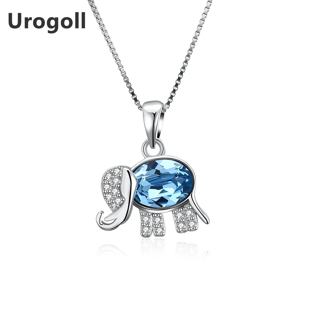 Hot Sale S925 Sterling Silver Necklace Female Fashion Cute Elephant Necklaces Crystal Sweet Little Animal Necklace
Hot Sale S925 Sterling Silver Necklace Female Fashion Cute Elephant Necklaces Crystal Sweet Little Animal Necklace