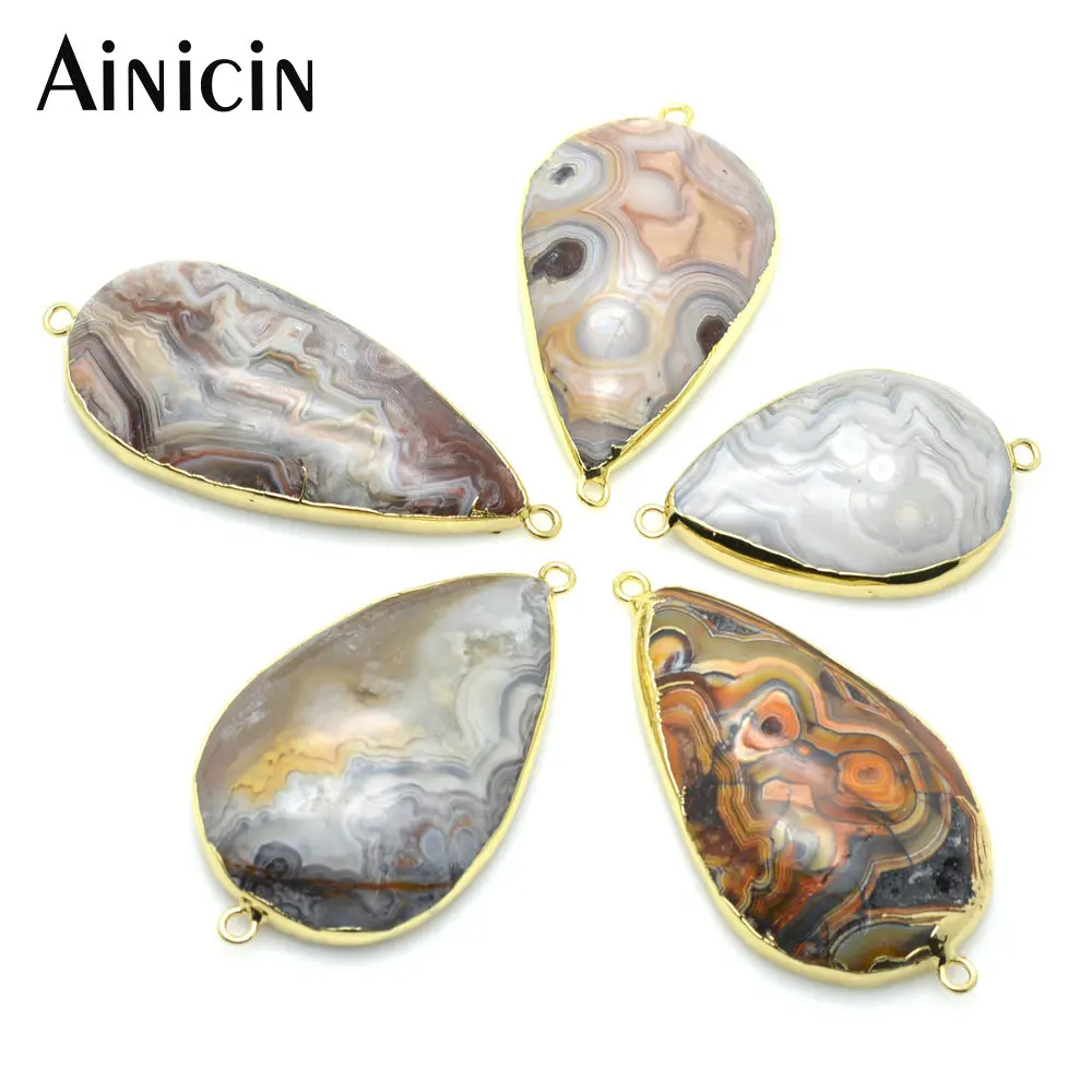 New Arrival Gray Stone Water Drop Shape Connectors 28x50mm DIY Jewelry Making Findings
New Arrival Gray Stone Water Drop Shape Connectors 28x50mm DIY Jewelry Making Findings