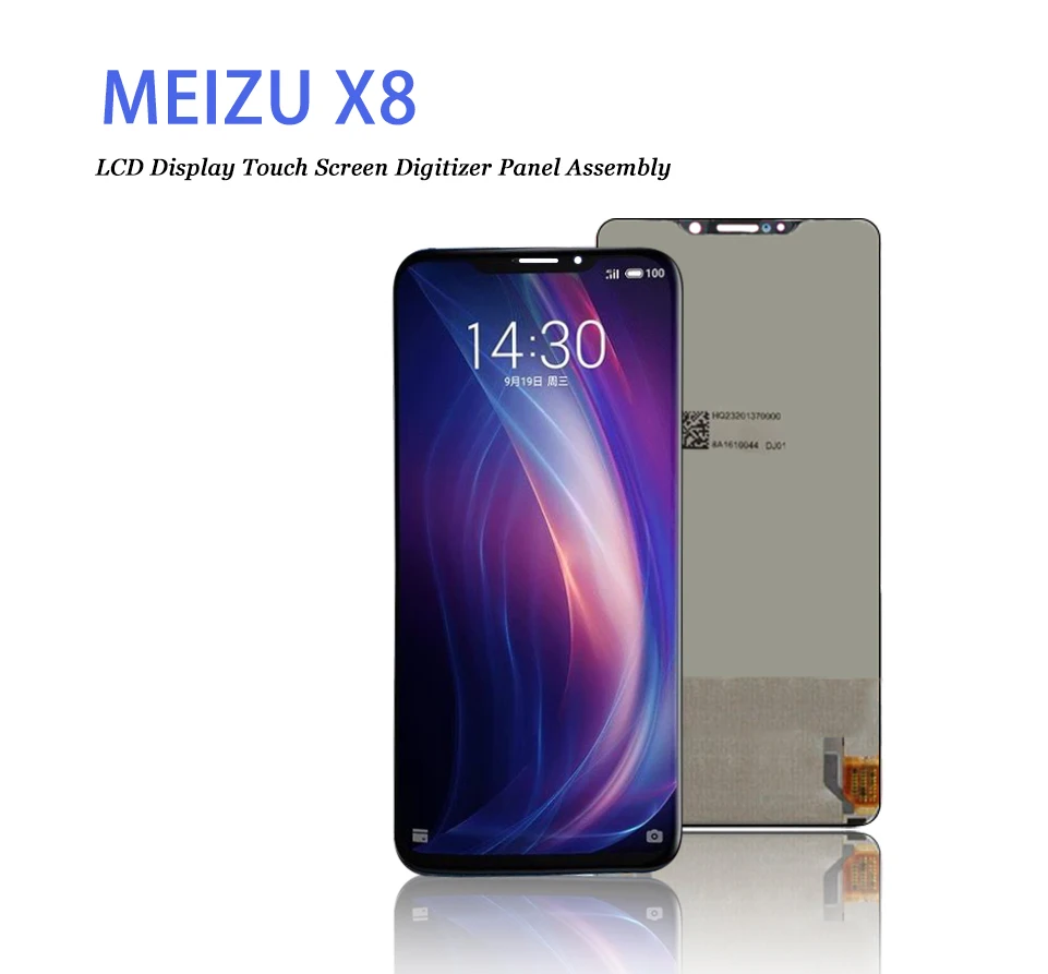 6.2inch 2220x1080 for meizu x8 Touch Screen with LCD Display Assembly Screen For meizi M852Q Digitizer phone parts
6.2inch 2220x1080 for meizu x8 Touch Screen with LCD Display Assembly Screen For meizi M852Q Digitizer phone parts