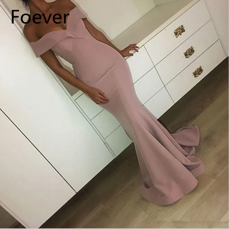 Elegant 2018 Evening Gown Off The Shoulder Satin Formal Dress Blush Mermaid Prom Dresses Long vestido de fiesta
Elegant 2018 Evening Gown Off The Shoulder Satin Formal Dress Blush Mermaid Prom Dresses Long vestido de fiesta
