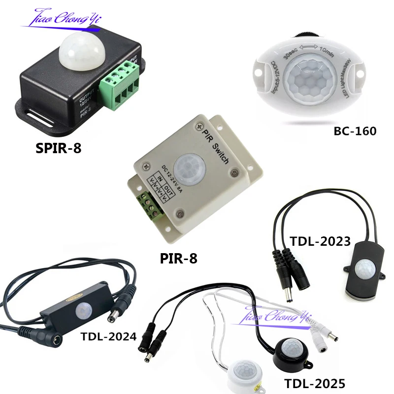 DC5V-24V 5A Infrared Motion Sensor Detector Switch PIR BC TDL Proximity Switch For LED Strip PIR-8 BC-160 TDL-2023 TDL-2024/2025
DC5V-24V 5A Infrared Motion Sensor Detector Switch PIR BC TDL Proximity Switch For LED Strip PIR-8 BC-160 TDL-2023 TDL-2024/2025