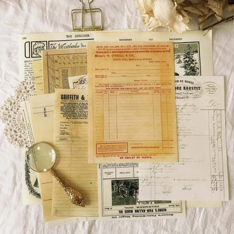 12Pc Old VOUCHER Bill DIY Scrapbooking Album Journal Crafts Paper Decorative Material Package DIY Photo Albums
12Pc Old VOUCHER Bill DIY Scrapbooking Album Journal Crafts Paper Decorative Material Package DIY Photo Albums