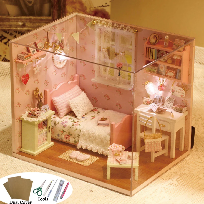 Mini DIY 3D Doll House Wood Sunshine Angel Dollhouse Wooden House Furnitures Puzzle Children Toy Girls Gift & Dust Cover 06 (S8
Mini DIY 3D Doll House Wood Sunshine Angel Dollhouse Wooden House Furnitures Puzzle Children Toy Girls Gift & Dust Cover 06 (S8