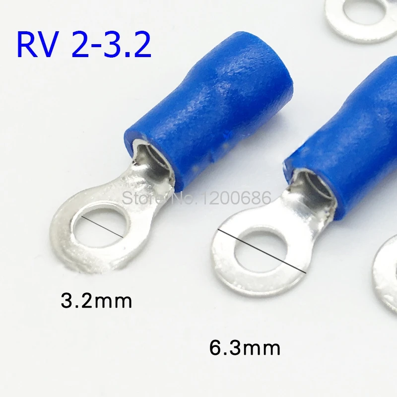 RV2-3 round of pre-insulated end O-type RV2-3.2 cold-pressing crimp terminal 100 piece
RV2-3 round of pre-insulated end O-type RV2-3.2 cold-pressing crimp terminal 100 piece
