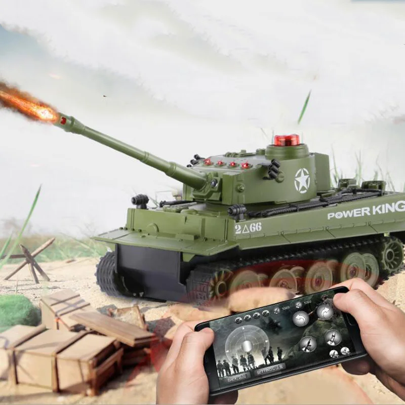 Bluetooth Version Of The Battle Tank Mobile Phone Remote Control Parent-Child Interaction 1:32 Simulation German Tiger Tank
Bluetooth Version Of The Battle Tank Mobile Phone Remote Control Parent-Child Interaction 1:32 Simulation German Tiger Tank