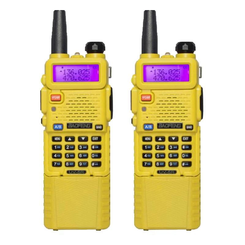 2PCS Baofeng UV-5R Extended battery 3800mAh Dual Band Two-Way Radio 136-174MHz VHF 400-520MHz UHF Handheld Transceiver 5 colors
2PCS Baofeng UV-5R Extended battery 3800mAh Dual Band Two-Way Radio 136-174MHz VHF 400-520MHz UHF Handheld Transceiver 5 colors