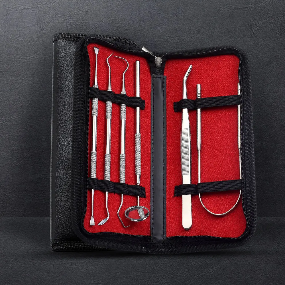 XYj Dental Tool Set Stainless Steel Dental Dentist Prepared Tool Set Probe Tooth Care Kit Dental Mirror Remove Plaque and Tarter
XYj Dental Tool Set Stainless Steel Dental Dentist Prepared Tool Set Probe Tooth Care Kit Dental Mirror Remove Plaque and Tarter