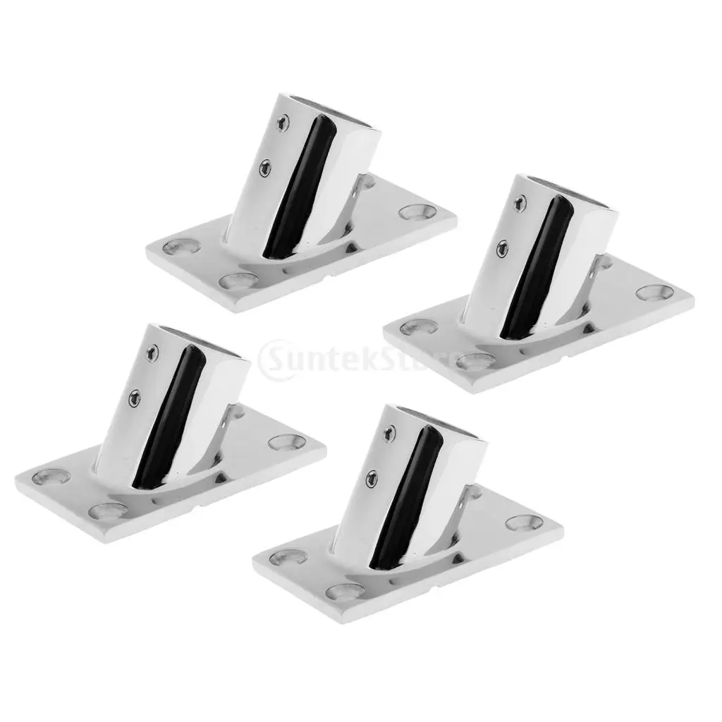 4 Pieces 7/8'' 60 Degree Boat Deck Square Base Marine Grade 316 Stainless Steel Hand Rail Fittings
4 Pieces 7/8'' 60 Degree Boat Deck Square Base Marine Grade 316 Stainless Steel Hand Rail Fittings